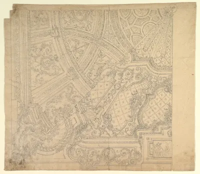 Halved Alternate Designs for a Ceiling Painting