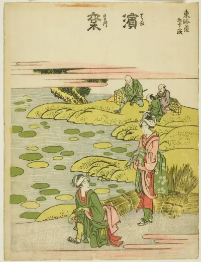 Hamamatsu, from the series "Fifty-three Stations of the Tokaido (Tokaido gojusan tsugi)"