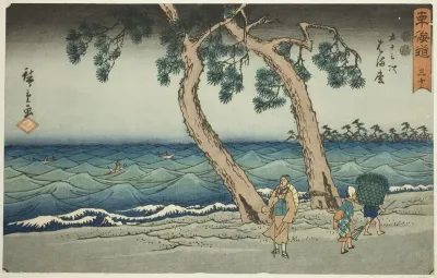 Hamamatsu—No. 30, from the series "Fifty-three Stations of the Tokaido (Tokaido gojusan tsugi)," also known as the Reisho Tokaido