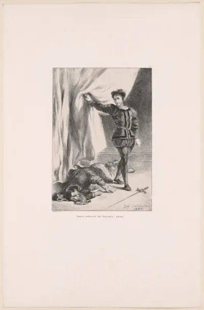Hamlet and the Body of Polonius, plate 11 from Hamlet