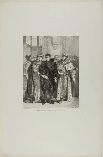 Hamlet and the Queen, plate 1 from Hamlet