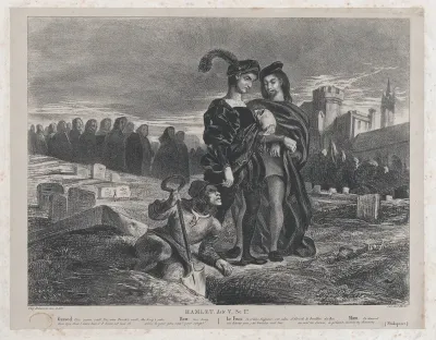 Hamlet Contemplating Yorick’s Skull