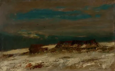 Hamlet in a Winter Landscape