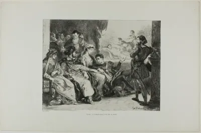 Hamlet Makes the Players Enact the Poisoning of His Father, plate 7 from Hamlet