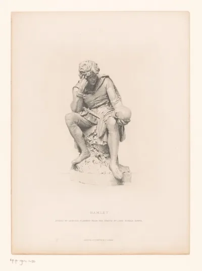 Hamlet, met de schedel van Yorick in de hand