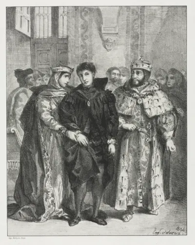 Hamlet:  The Queen Endeavors to Console Hamlet