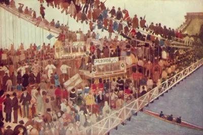 Hammersmith Bridge on Boat-race Day