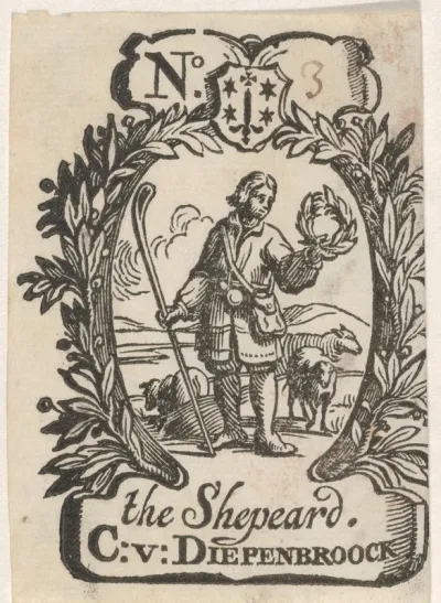 Handelsetiket van C. van Diepenbroock