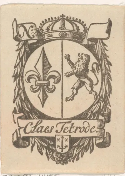 Handelsetiket van Claes Tetrode