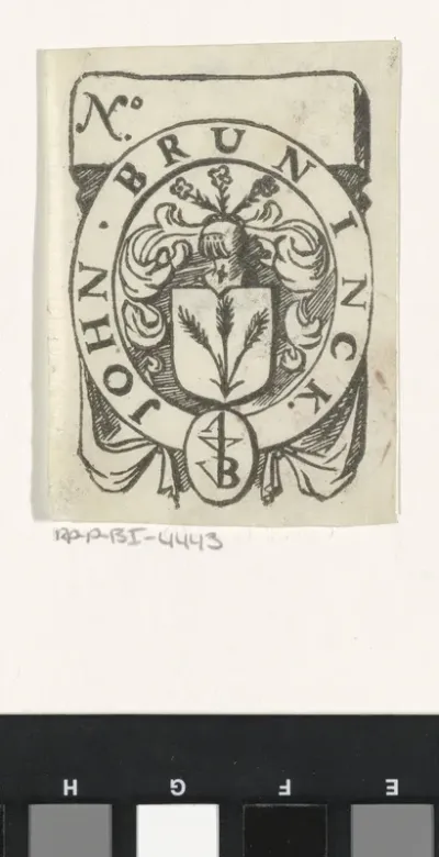 Handelsetiket van John Brunick