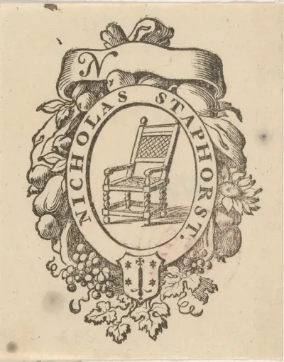 Handelsetiket van Nicholas Staphorst