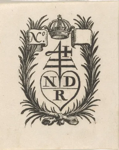 Handelsetiket van Nicolaes de Ram