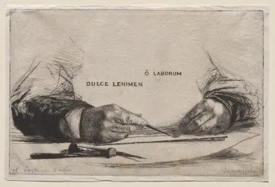Hands Etching