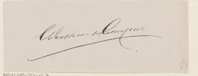 Handtekening van een bankier (mogelijk Abraham Carel Wertheim) van de bank Lippmann, Rosenthal & Comp. te Amsterdam