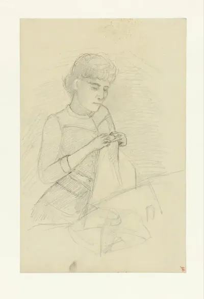 Handwerkende vrouw