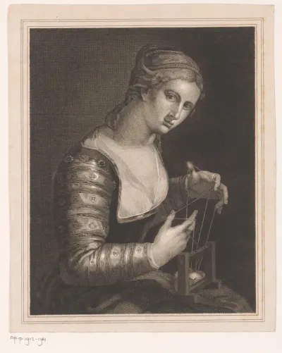 Handwerkende vrouw