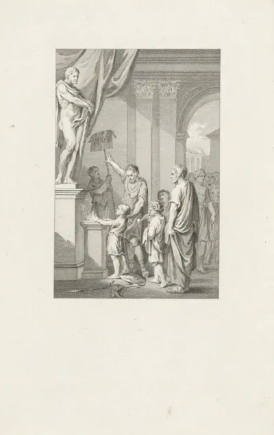 Hannibal als kind zweert tegen de Romeinen