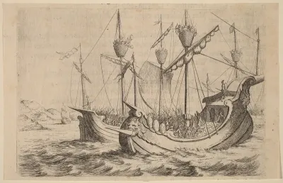 Hannibal's Navy Battling the Rhodians