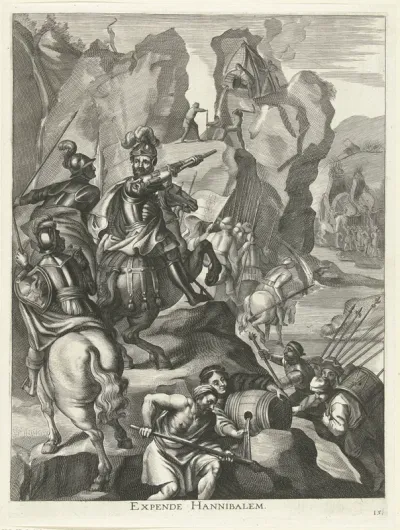 Hannibal steekt de Alpen over; intocht van Ferdinand te Gent in 1635
