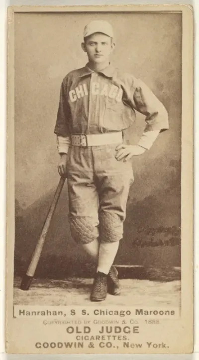 Hanrahan, Shortstop, Chicago, from the Old Judge series (N172) for Old Judge Cigarettes