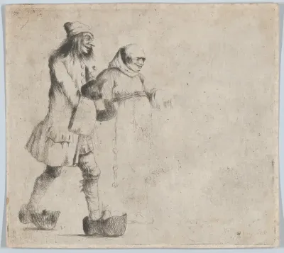 Happy Peasant and Monk