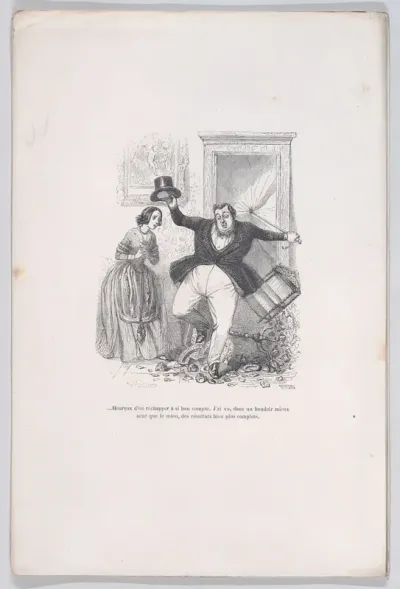 ...Happy to get away with it so cheaply, from "Little Miseries of Human Life"