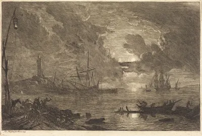 Harbor by Moonlight