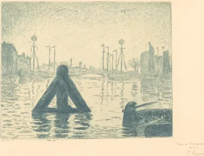 Harbor in Holland - Flushing (La balise - En Holland, Flessingue)
