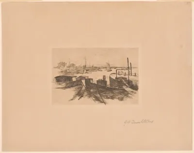 Harbor with Barges