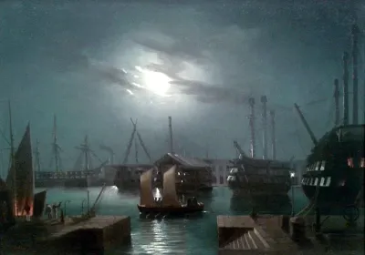 Harbour at night