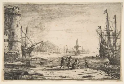 Harbour with a Large Tower
