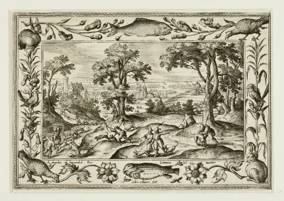 Hare Hunt, from Landscapes with Old and New Testament Scenes and Hunting Scenes