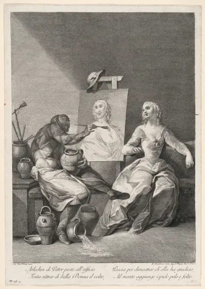 Harlequin as a Painter