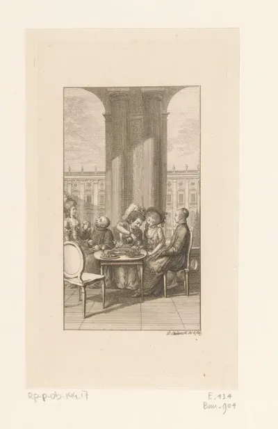 Hartungus aan tafel bij pater Karl en Julia