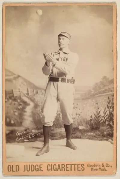 Hatfield, 3rd Base, New York, from the series Old Judge Cigarettes