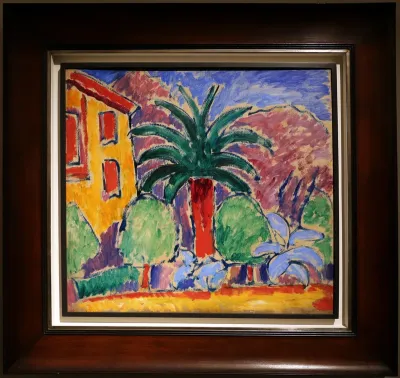 Haus mit Palme
