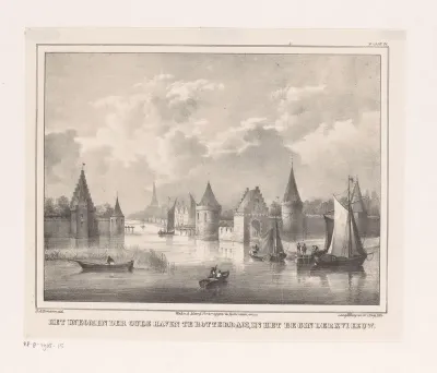 Haven in Rotterdam in de zestiende eeuw