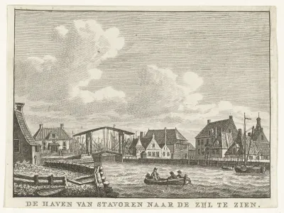 Haven van Stavoren met sluis de Zijl