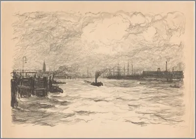Havengezicht in Hamburg