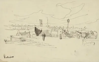 Havengezicht te Rotterdam