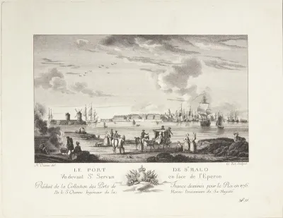 Havnen i Sankt Malo (Le port de St. Malo)
