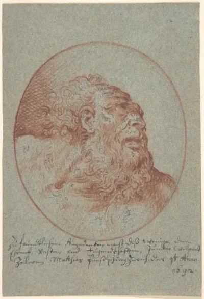 Head of a Bearded Man Looking Right