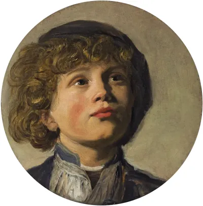 Head of a boy in a beret