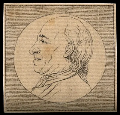 Head of a man exhibiting practical yet choleric qualities