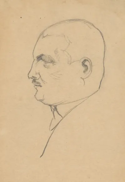 Head of a Man in Profile 3.