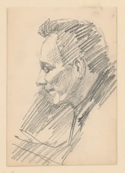 Head of a Man in Profile 4.
