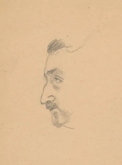 Head of a Man in Profile I.