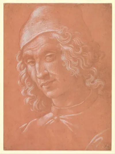 Head of a Man Wearing a Cap