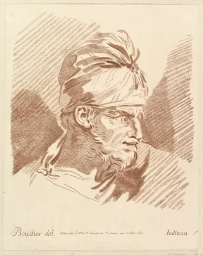 Head of a Man Wearing a Turban