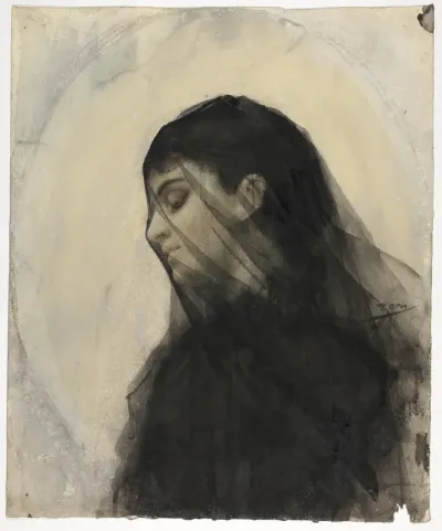 Head of a Veiled Woman